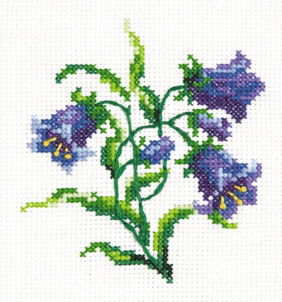 Cross Stitch Kit Bluebell Art 28 07 In 2021 Cross Stitch Counted  - Bluebell Cross Stitch Pattern Free
