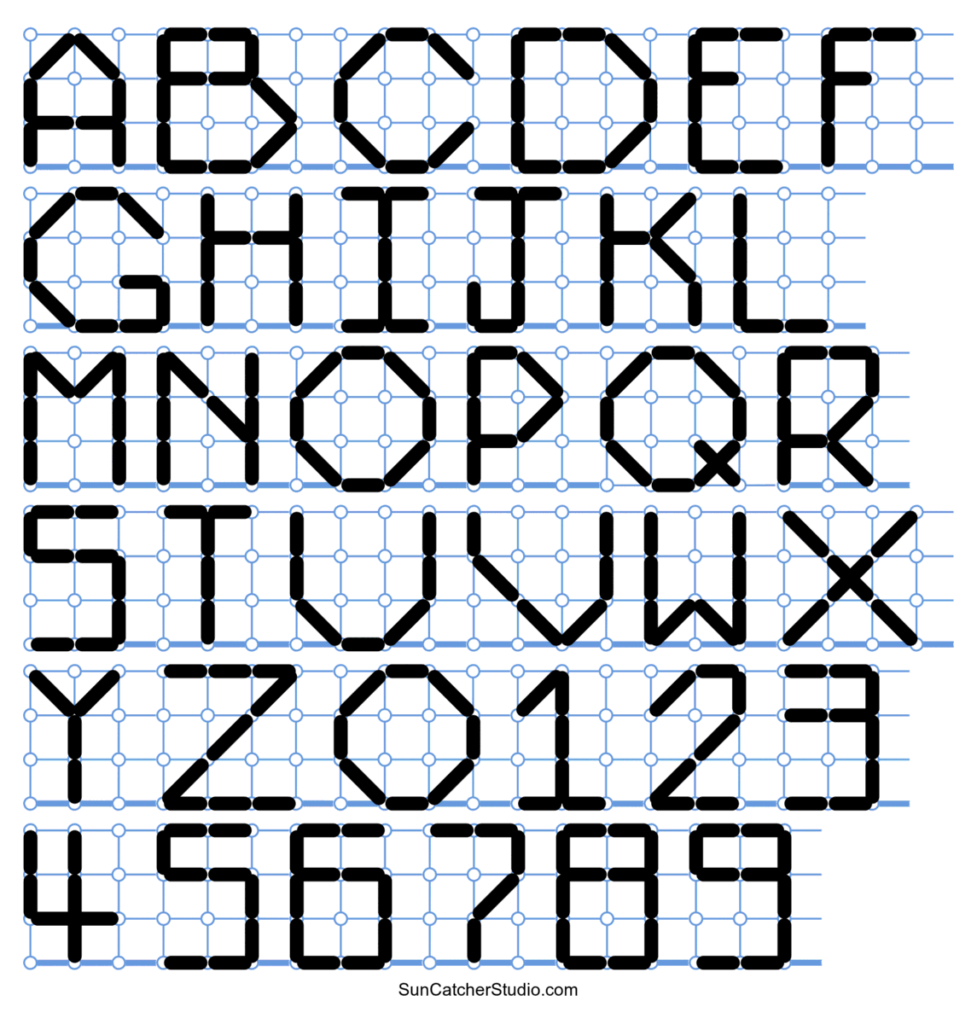 Cross Stitch Letters Generator And Alphabet Font Patterns Free  - Text To Cross Stitch Pattern