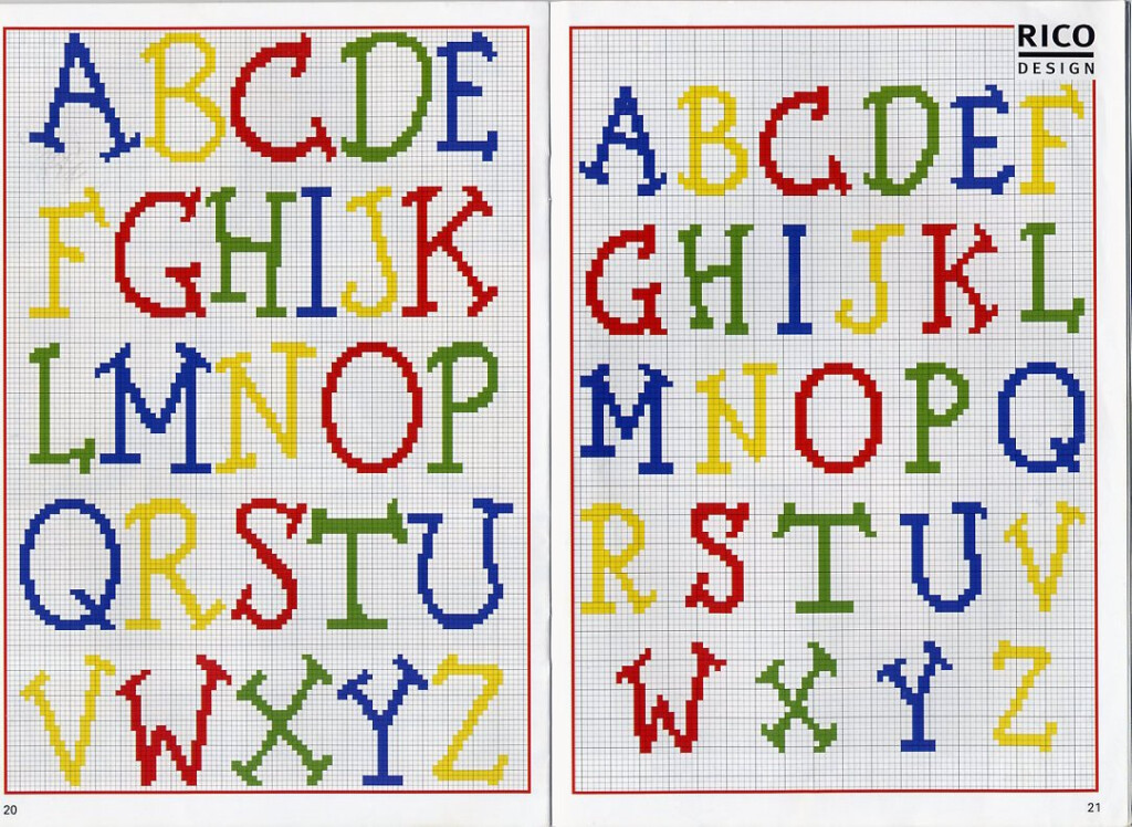 Cross Stitch Mania Free Alphabet Cross Stitch Chart - Alphabet Letters Cross Stitch Pattern