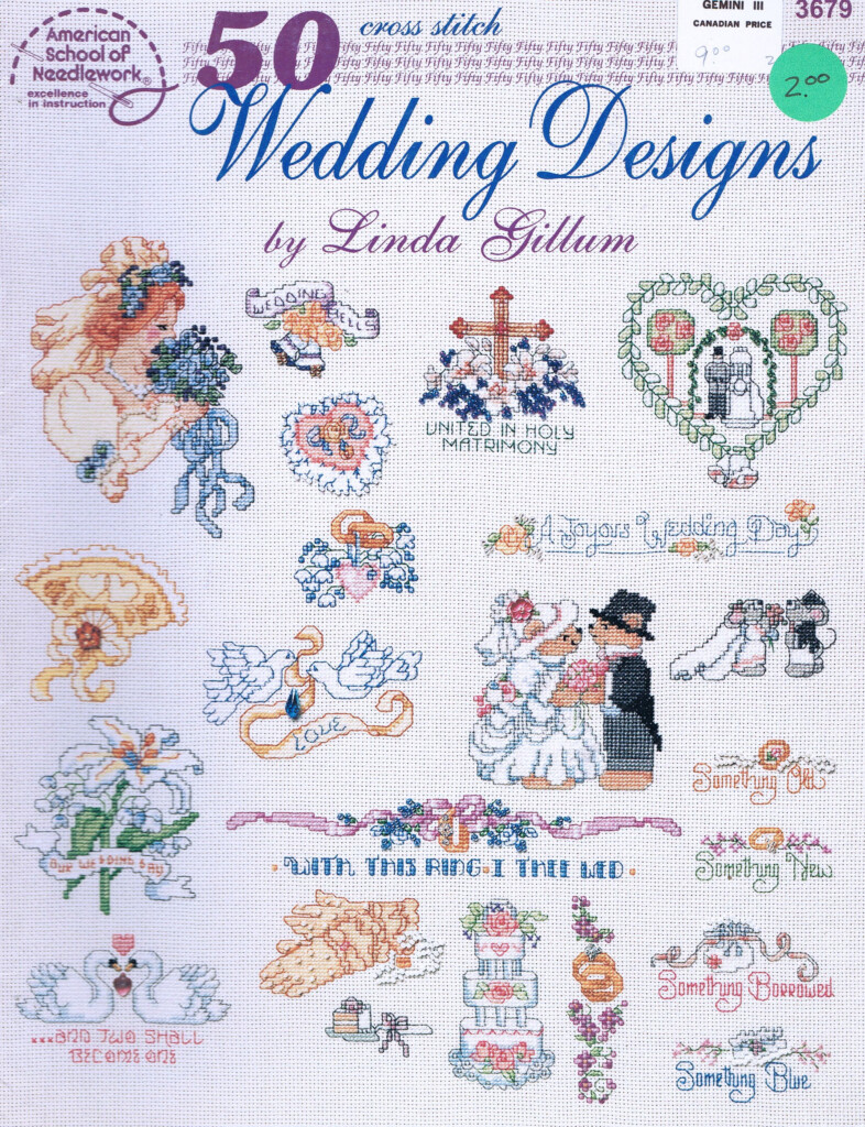 CROSS STITCH PATTERN 50 Wedding Designs Cross Stitch Miniature  - Vintage Wedding Cross Stitch Patterns