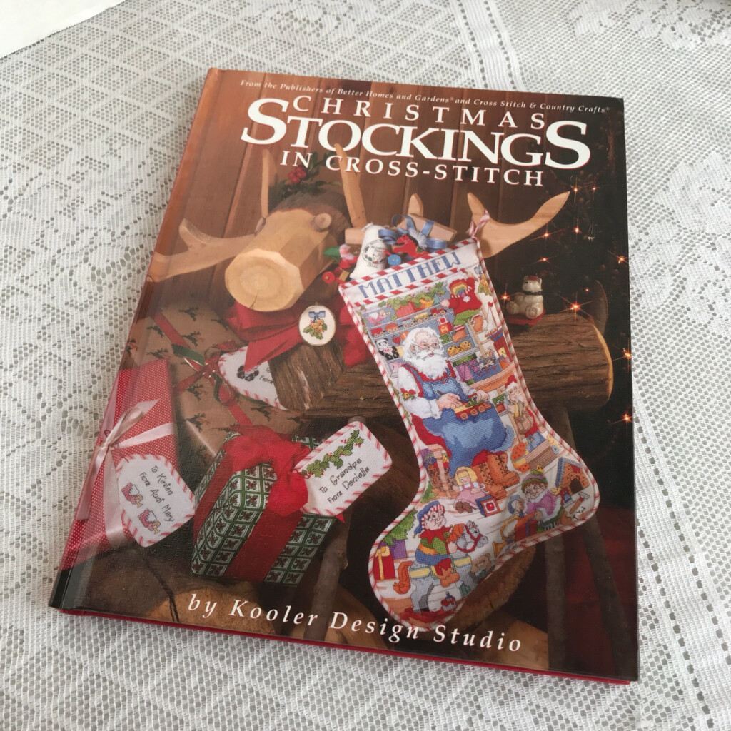 Cross Stitch Pattern Book Vintage Book Christmas Stockings Etsy  - Cross Stitch Christmas Stocking Pattern Books