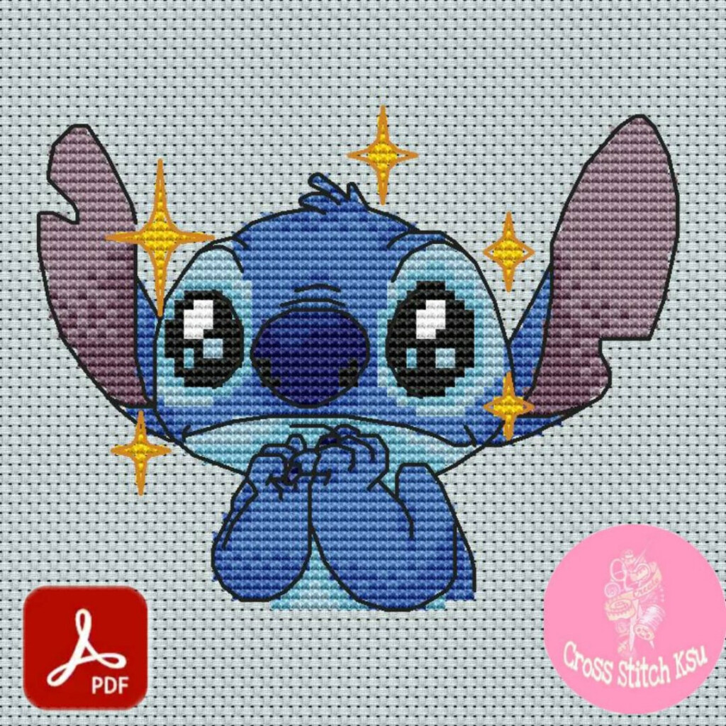 Cross Stitch Pattern Cute Stitch Lilo And Stitch Disney Etsy - Cute Cross Stitch Patterns Free