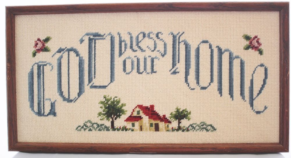 Cross Stitch Pattern God Bless Our Home Cross Stitch Patterns - God Bless This Home Cross Stitch Patterns