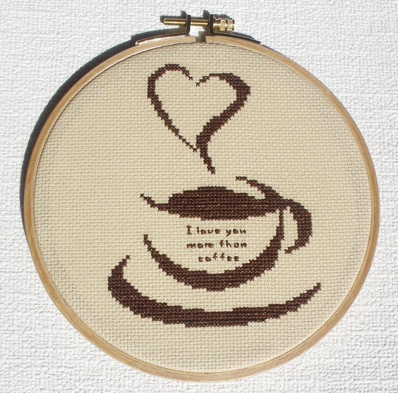 Cross Stitch Pattern Pdf Coffee Cup Instant Download Etsy - Coffee Mug Cross Stitch Pattern