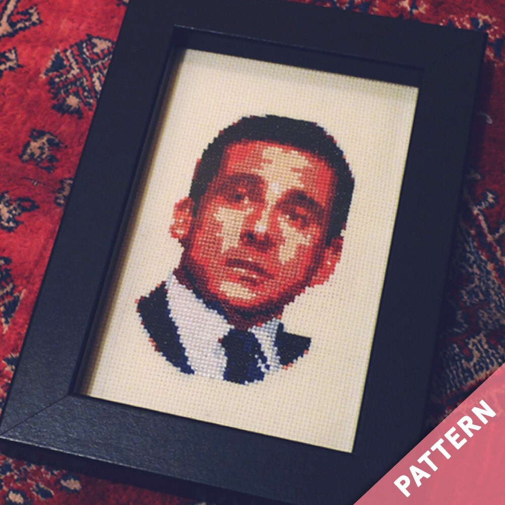 Cross Stitch Pattern The Office Michael Scott - The Office Cross Stitch Pattern Free