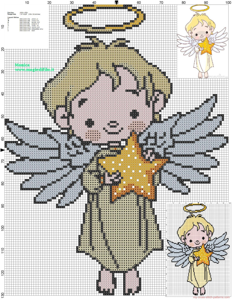 Cross Stitch Patterns Free Angel - Angel Cross Stitch Patterns Free