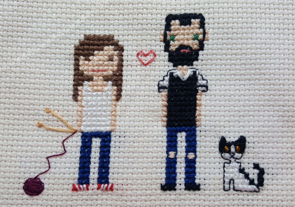 Cross Stitch People Family Portrait G k e s Handwork Cross Stitch  - Simple Cross Stitch People Patterns