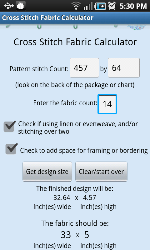 Cross Stitch Size Calculator Cross Stitch Patterns - Cross Stitch Pattern Size Calculator