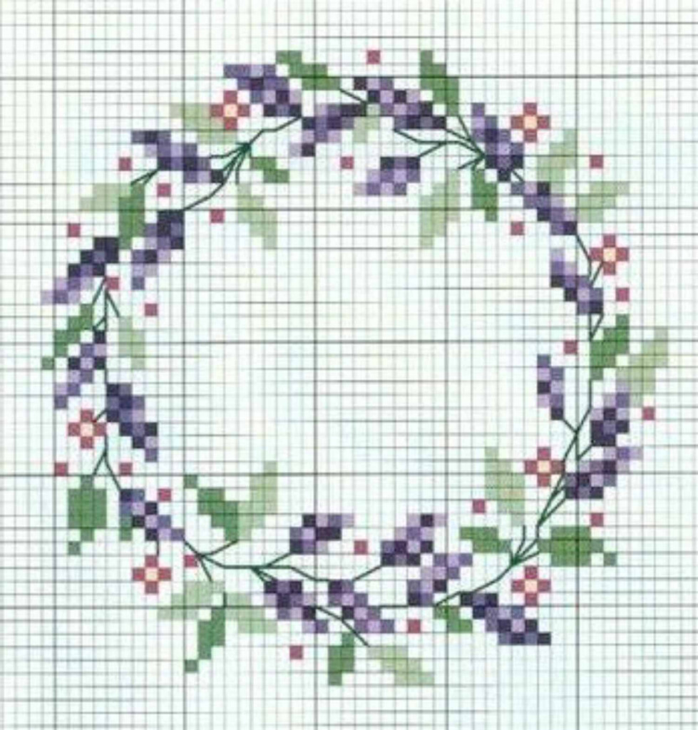 Cross Stitch Wreath Pattern Cross Stitch Patterns - Online Counted Cross Stitch Patterns