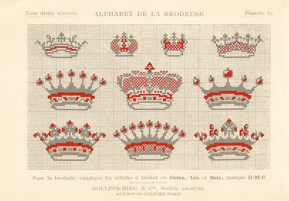Crown Archives Vintage Crafts And More - Crown Cross Stitch Patterns Free