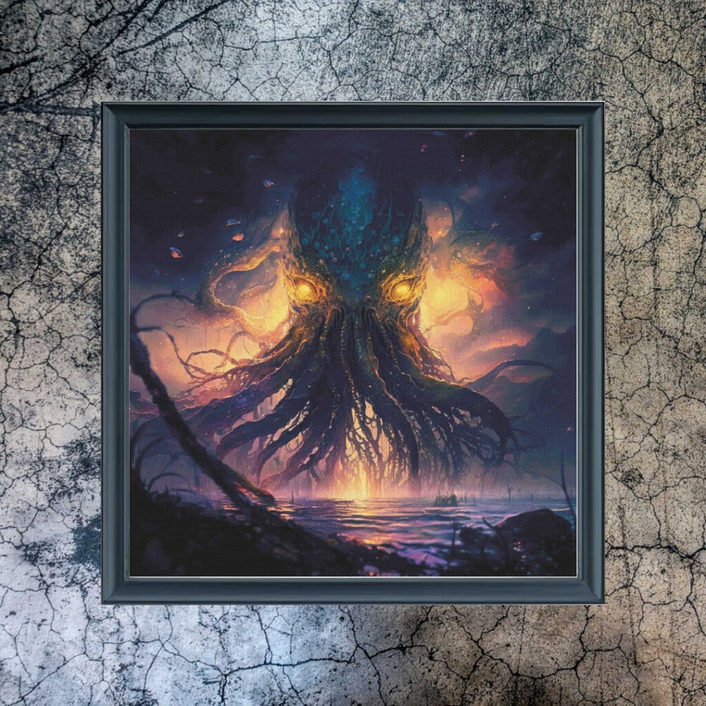 Cthulhu Cross Stitch Pattern PDF File Instant Download Full Etsy - Cthulhu Cross Stitch Pattern Free