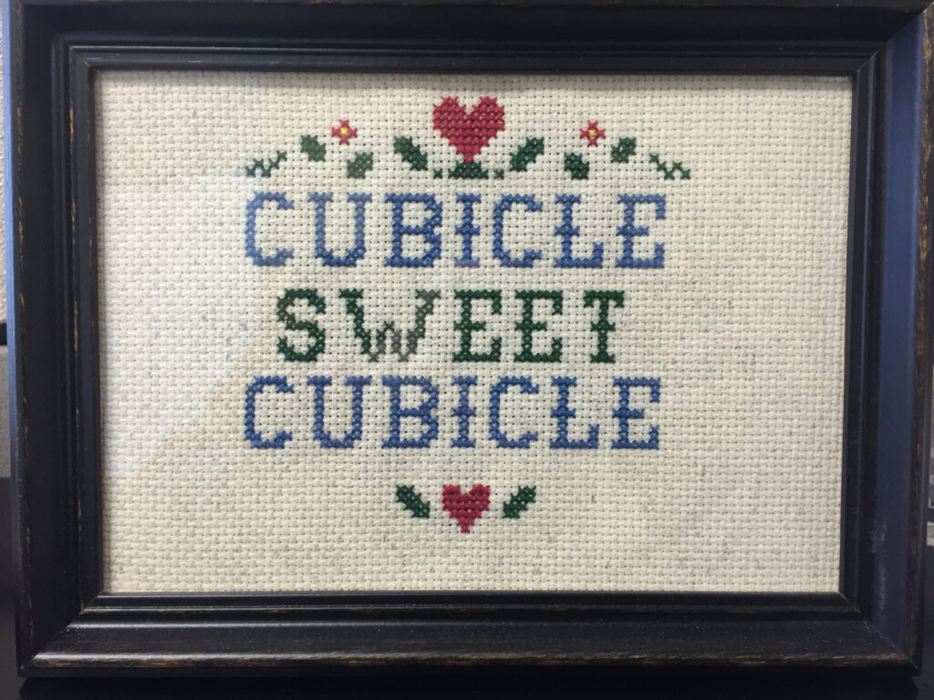 Cubicle Sweet Cubicle Cross Stitch Pattern - Cubicle Sweet Cubicle Cross Stitch Pattern
