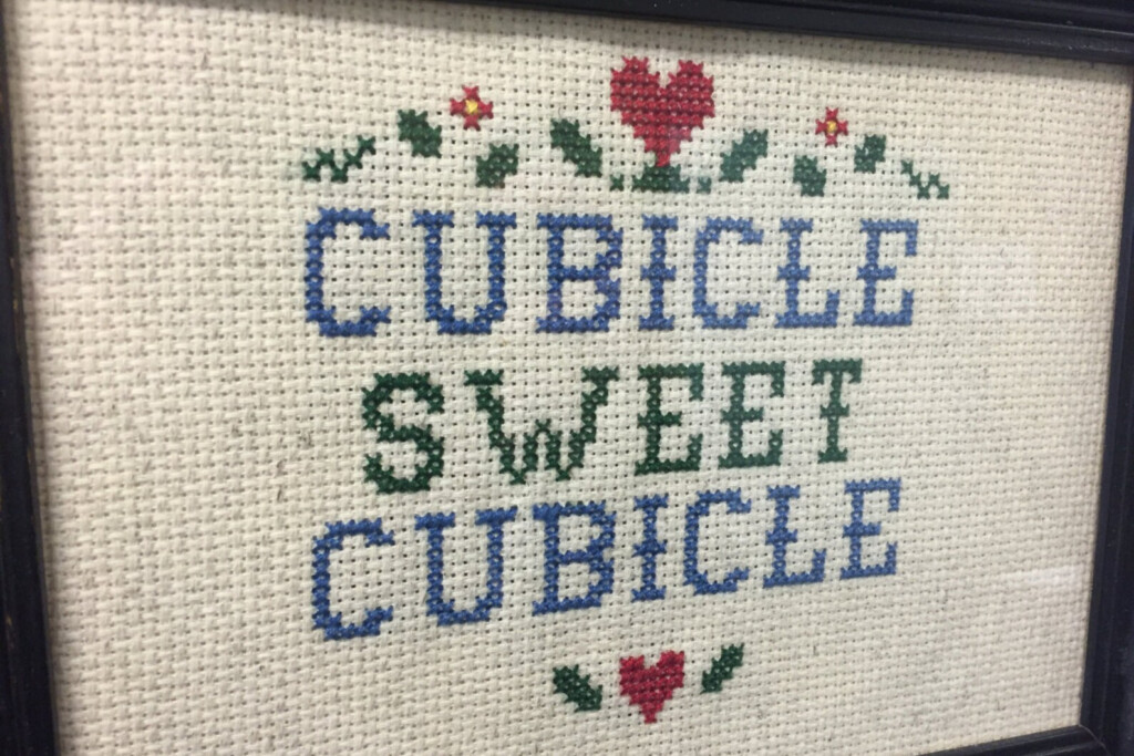 Cubicle Sweet Cubicle Cross Stitch Pattern Etsy - Cubicle Sweet Cubicle Cross Stitch Pattern