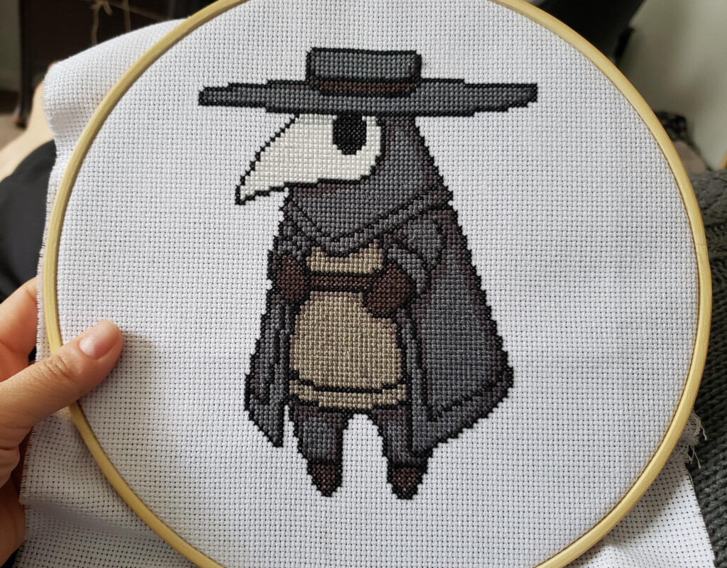Cute Plague Doctor Cross Stitch Pattern Etsy - Plague Doctor Cross Stitch Pattern Free