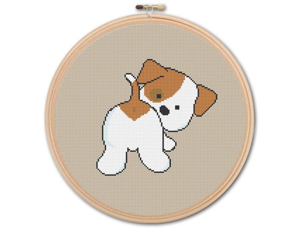 Cute Puppy Counted Cross Stitch Pattern PDF Cross Stitch Etsy - Small Dog Cross Stitch Patterns