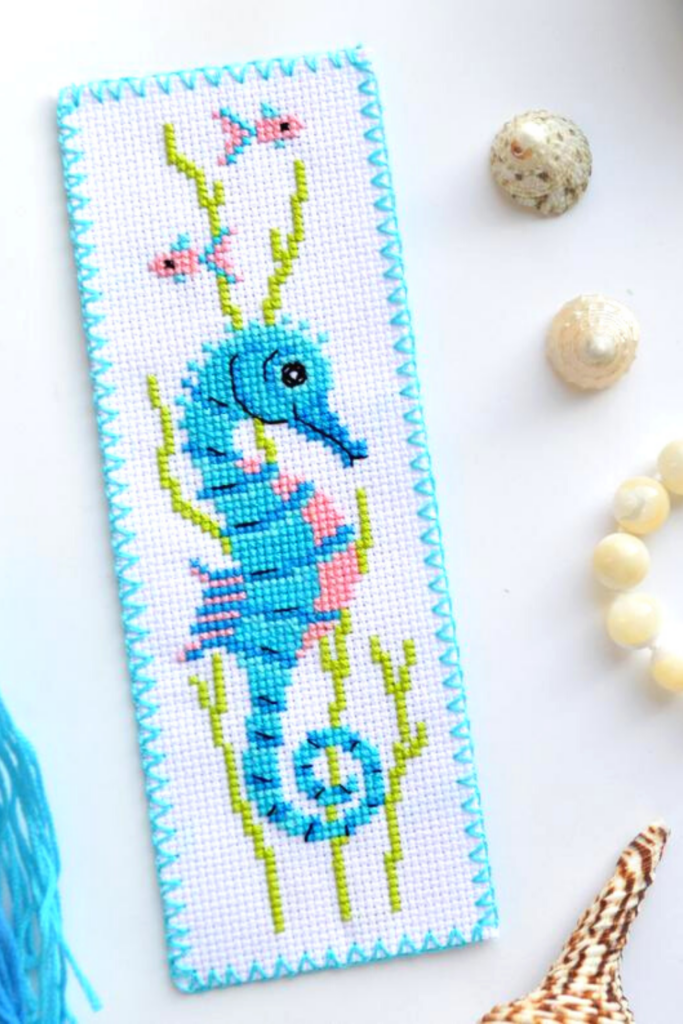 Cute Seahorse Cross Stitch Pattern Ocean Embroidery Design For  - Seahorse Cross Stitch Pattern Free