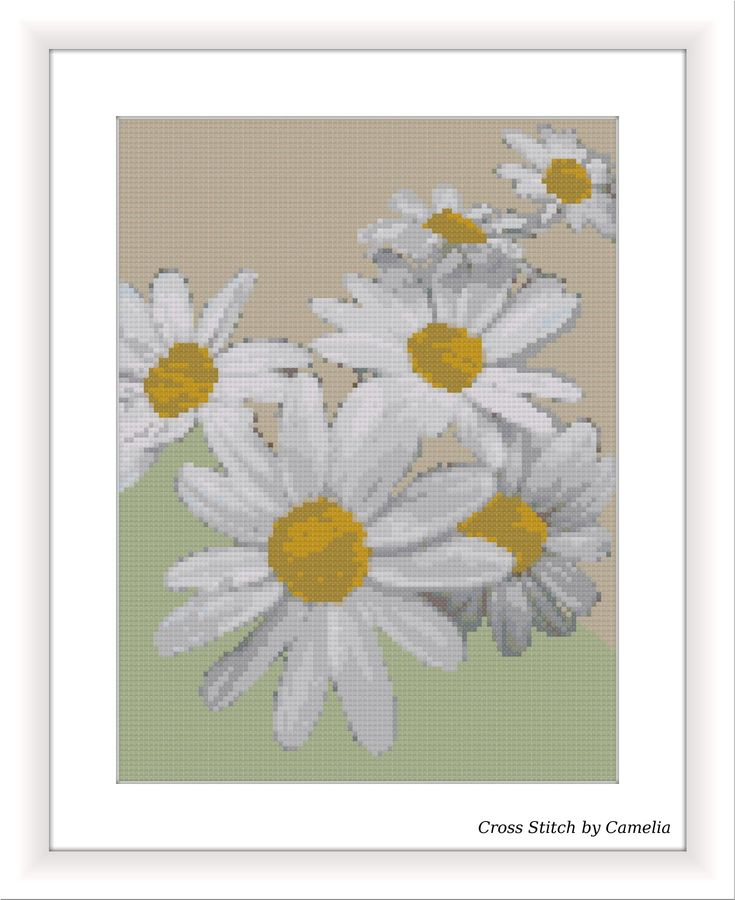 Daisy Cross Stitch Pattern PDF Only Instant Download PDF Chart Etsy  - Daisy Cross Stitch Pattern Free