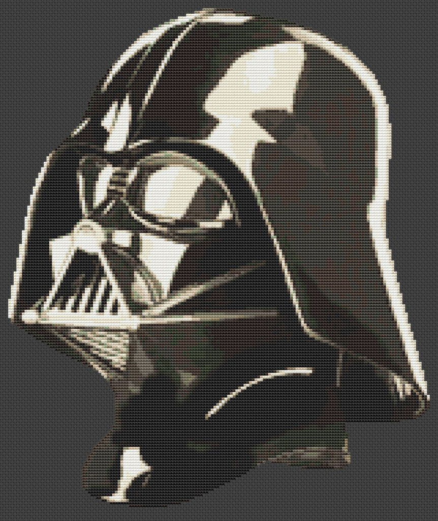Darth Vader Cross Stitch By Theworldinstitches Cross Stitch Geek  - Darth Vader Cross Stitch Pattern Free
