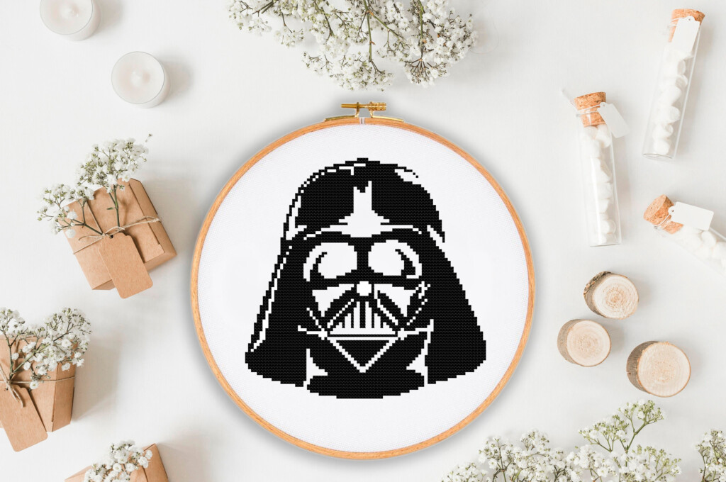 Darth Vader Cross Stitch Pattern PDF Star Wars Cross Stitch Etsy - Darth Vader Cross Stitch Pattern Free