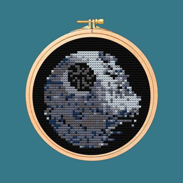 Death Star Cross Stitch Etsy - Death Star Cross Stitch Pattern