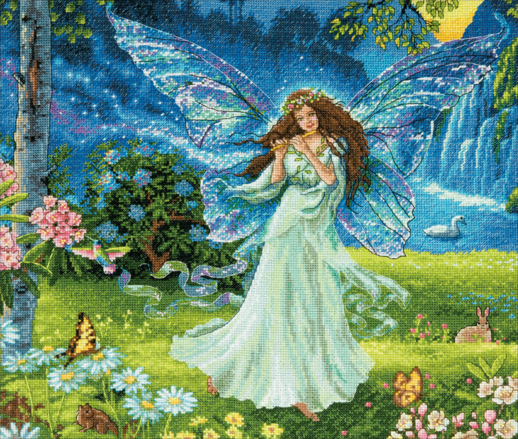 Dimensions Gold Collection Counted Cross Stitch Kit 14 X12 Spring  - Fairy Counted Cross Stitch Patterns