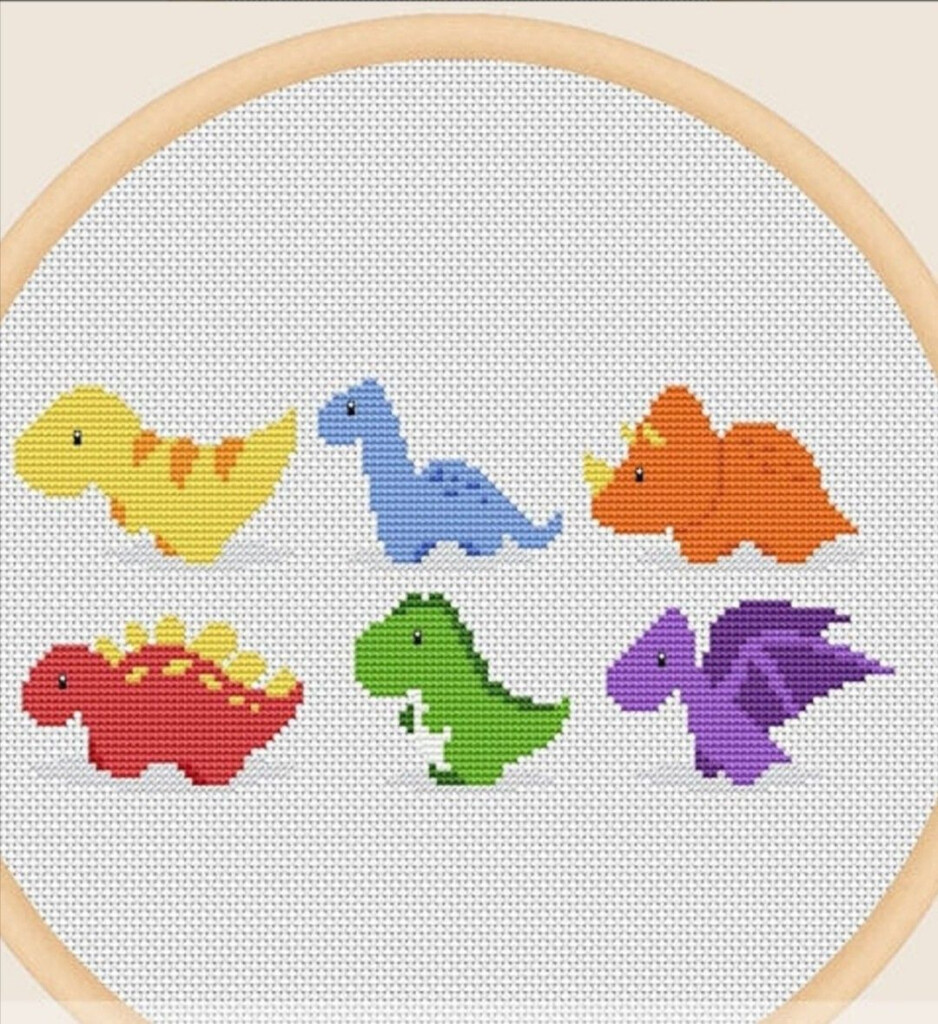 Dinotastic Free Dinosaur Cross Stitch Pattern To Download Pterodactyl  - Free Dinosaur Cross Stitch Pattern