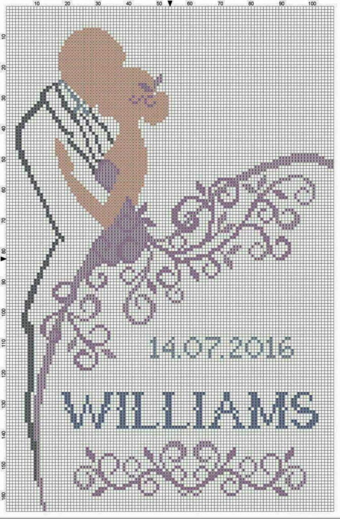 Downloadable Printable Wedding Cross Stitch Patterns Free Free  - Free Printable Cross Stitch Patterns For Beginners