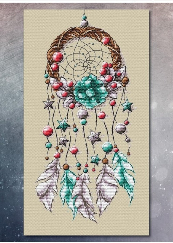 Dream Catcher Cross Stitch Pattern PDF Instant Download Star Etsy - Dream Catcher Cross Stitch Patterns Free