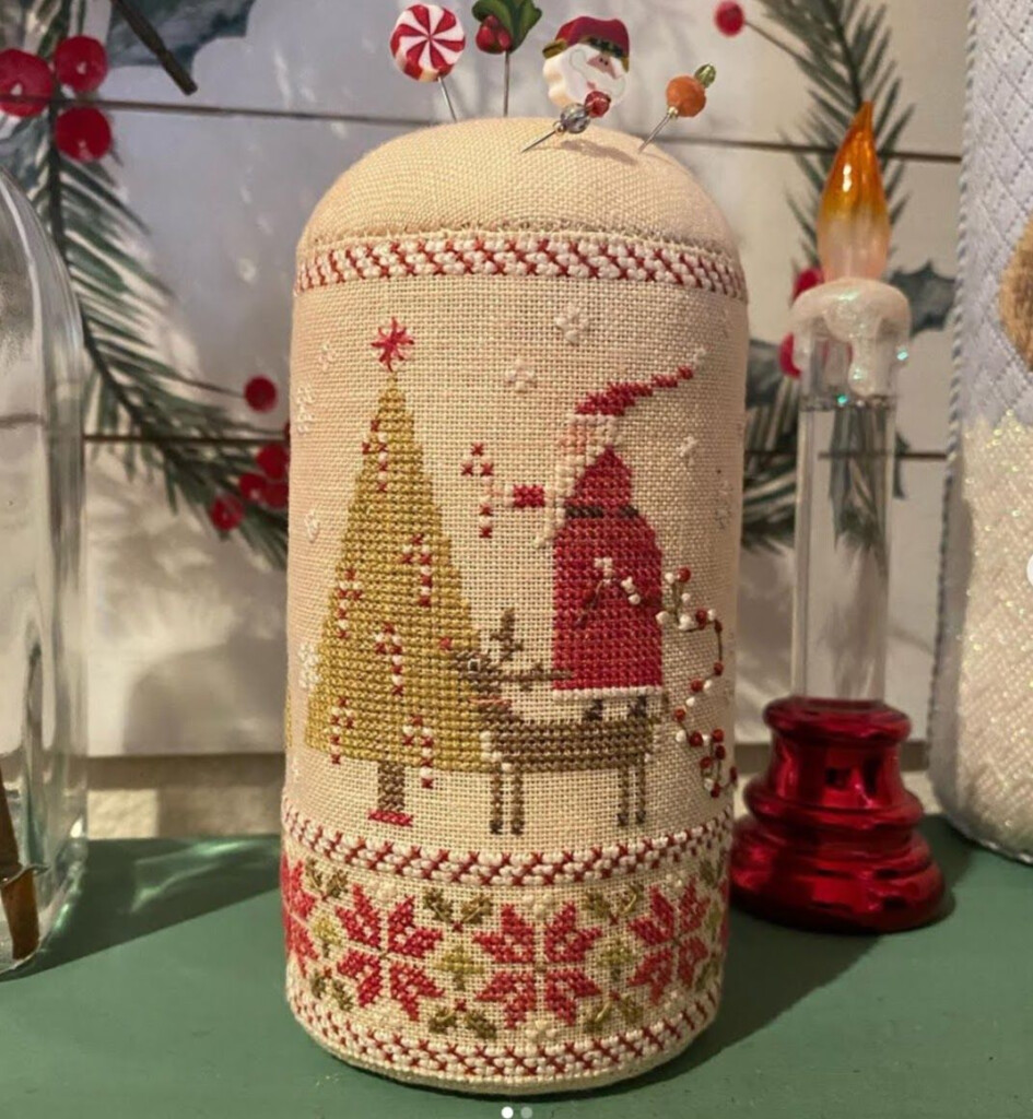Drum Finish By Shirley Joiner Merry And Minty Designed By Brenda  - Merry And Minty Cross Stitch Pattern