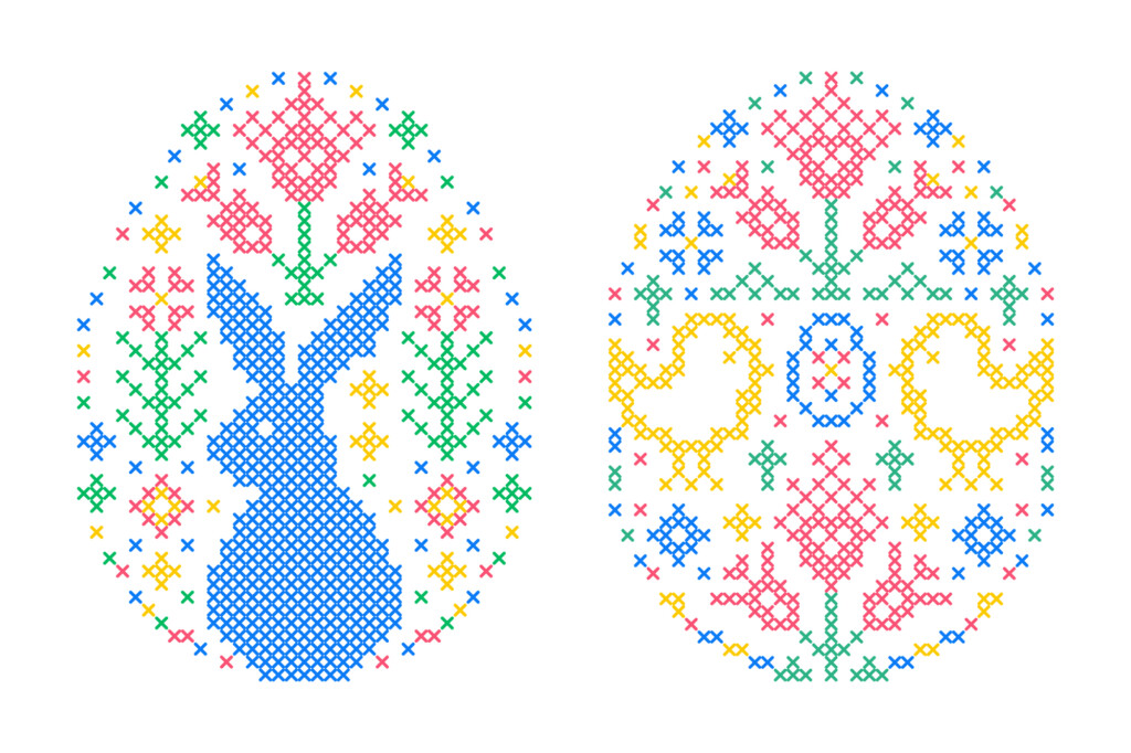 Easter Cross stitch - Free Cross Stitch Easter Egg Patterns
