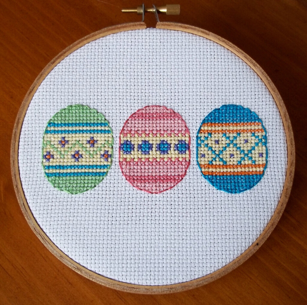 Easter Egg Cross Stitch Pattern Digital Download PDF - Free Cross Stitch Easter Egg Patterns