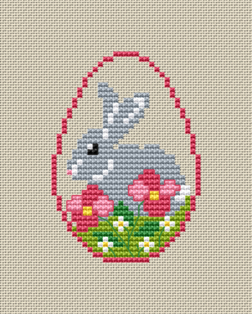 Easter Egg Cross Stitch Pattern Easter Bunny Cross Stitch Etsy - Simple Easter Cross Stitch Patterns