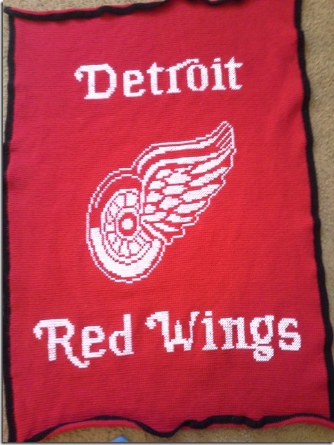 EASY PATTERNS Detroit Red Wings Cross stitch Pattern - Detroit Red Wings Cross Stitch Pattern