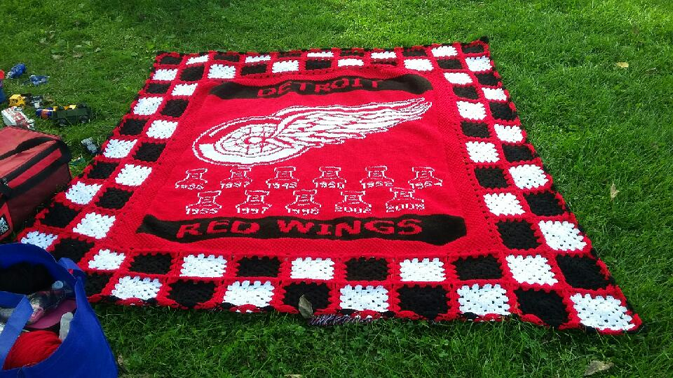 EASY PATTERNS Detroit Red Wings Cross stitch Pattern - Detroit Red Wings Cross Stitch Pattern