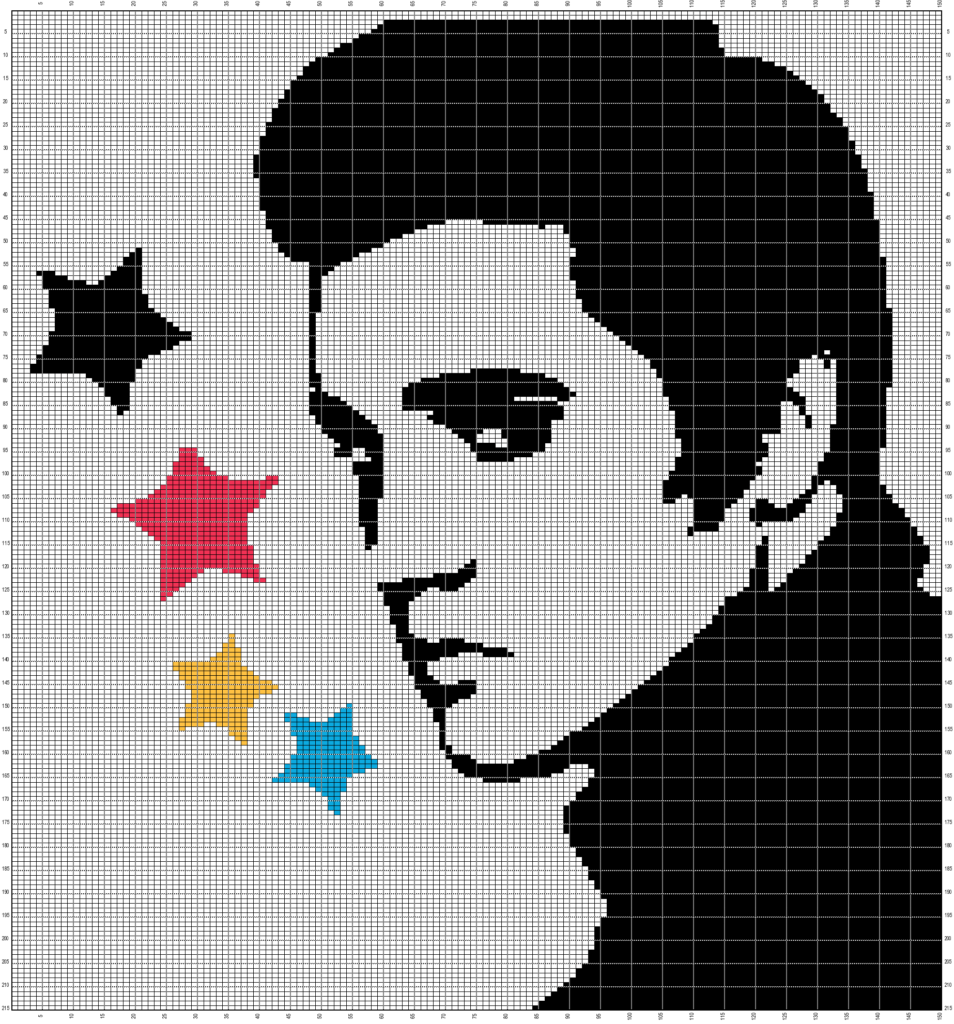 Elvis Presley 150x215 Cross Stitch Cross Stitch Patterns Canvas  - Free Elvis Cross Stitch Pattern