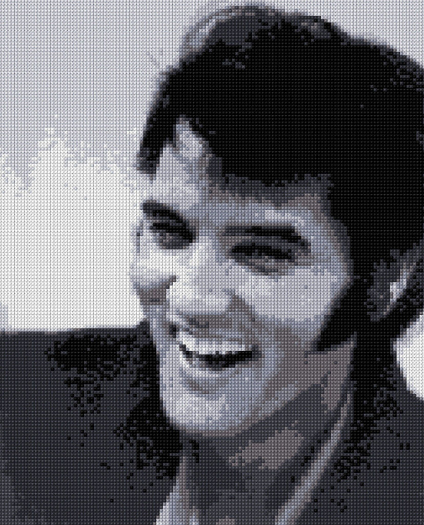 Elvis Presley 1968 Portrait Cross Stitch Pattern PDF EASY Etsy  - Elvis Cross Stitch Patterns Free