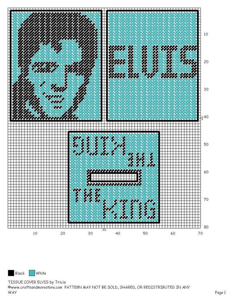 Elvis Presley Cross Stitch Pattern - Elvis Cross Stitch Patterns Free