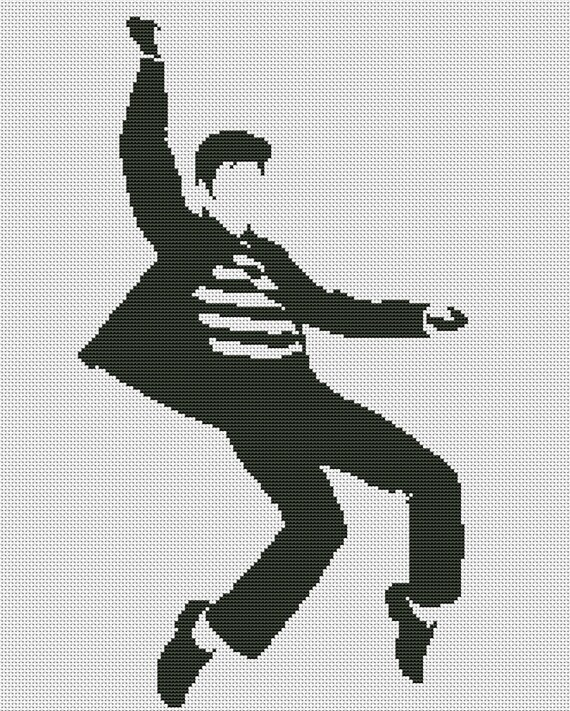 Elvis Presley Cross Stitch Pattern Etsy - Elvis Cross Stitch Patterns Free
