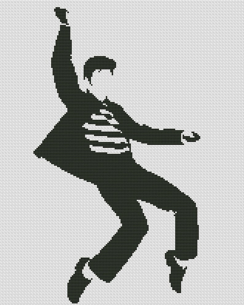 Elvis Presley Cross Stitch Pattern Etsy - Free Elvis Cross Stitch Pattern