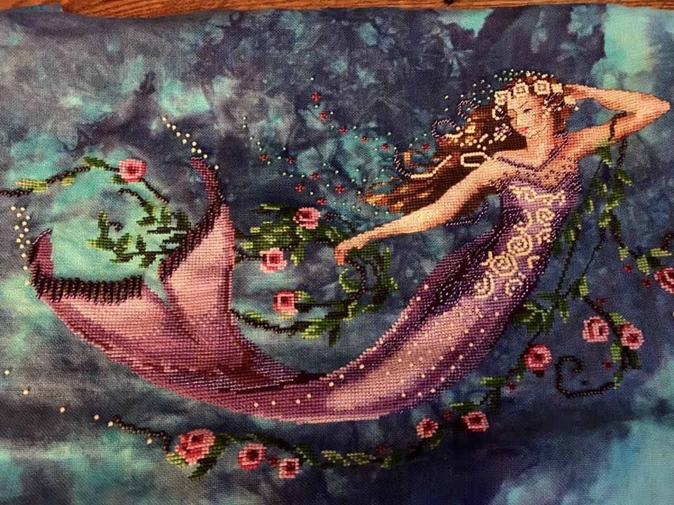 Emerald Mermaid Mirabilia Cross Stitch Patterns - Mirabilia Mermaid Cross Stitch Patterns