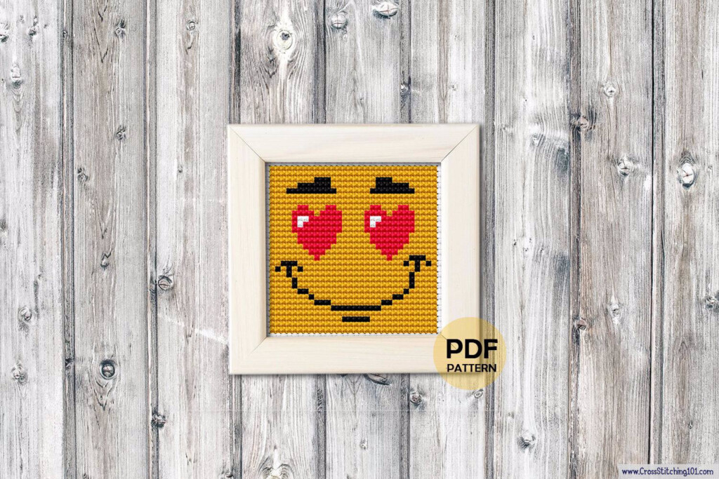 Emoji Cross Stitch Pattern Cross Stitch Patterns - Free Emoji Cross Stitch Patterns