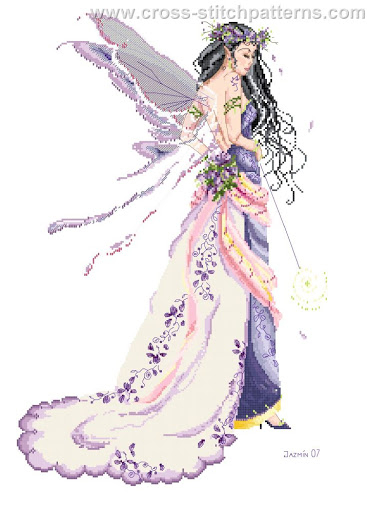 Enchanted Fairy Counted Cross Stitch Patterns And Charts - Fairy Counted Cross Stitch Patterns