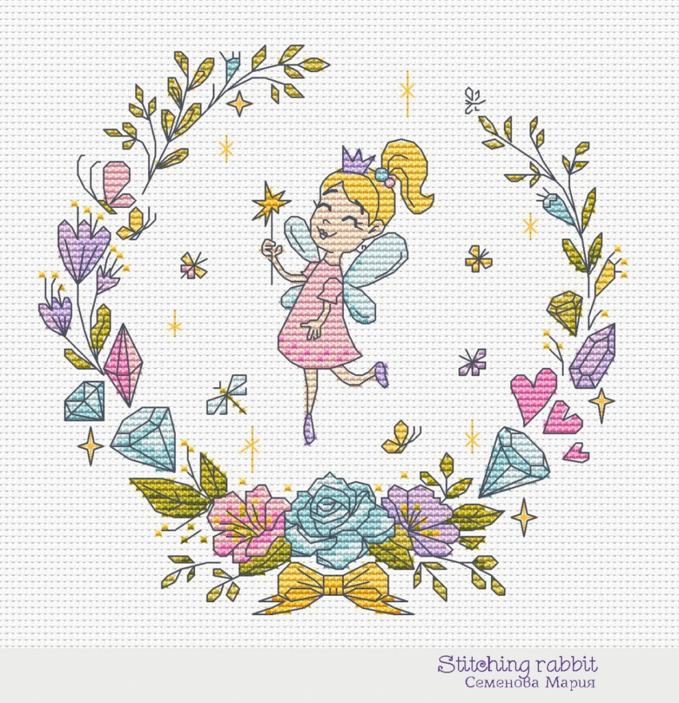 Fairy Cross Stitch Pattern Code MS 014 Maria Semenova Buy Online On  - Fairy Counted Cross Stitch Patterns