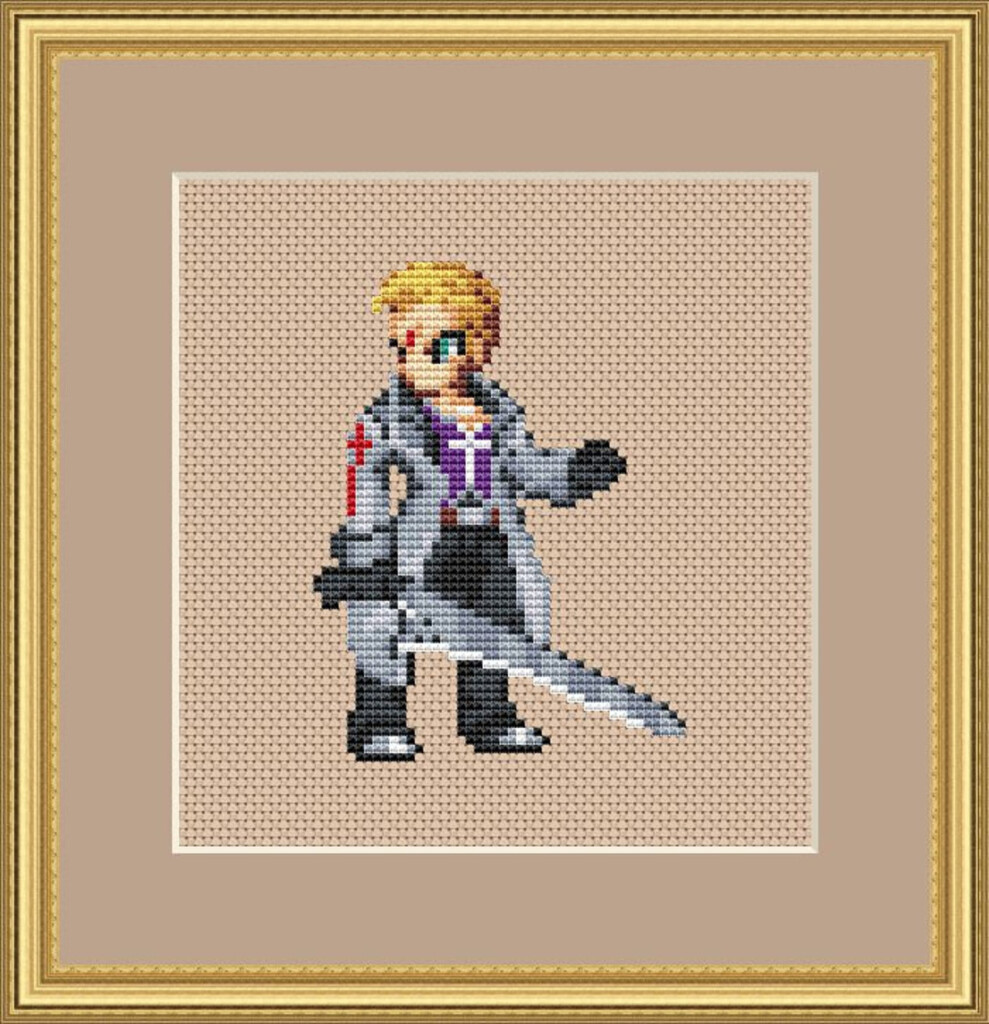 Final Fantasy 8 Cross Stitch Pattern Set Squall Cross Stitch Etsy - Final Fantasy Cross Stitch Patterns