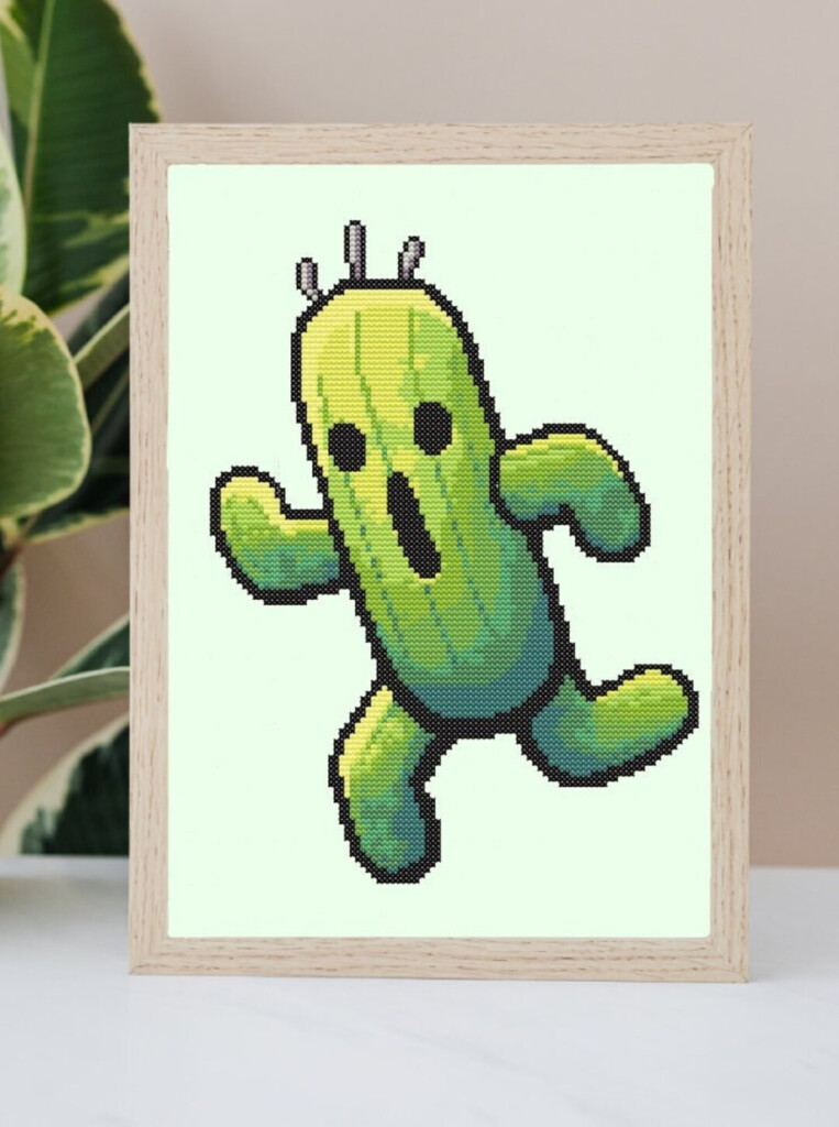Final Fantasy Cactuar Sabotender Cross Stitch Pattern PDF Etsy - Final Fantasy Cross Stitch Patterns