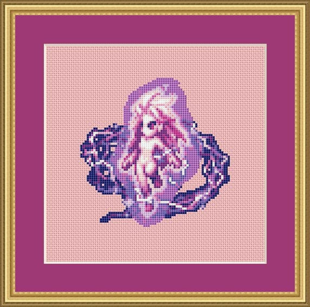 Final Fantasy Cross Stitch Pattern Terra Cross Stitch Game Etsy - Final Fantasy Cross Stitch Patterns