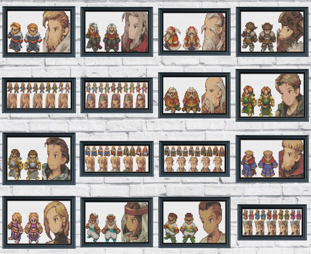 Final Fantasy Tactics Cross Stitch Pattern Collection Etsy - Final Fantasy Cross Stitch Patterns