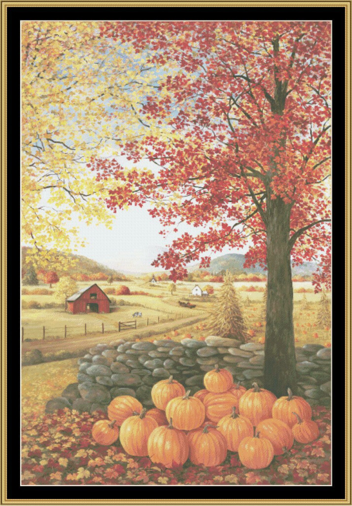 Fine Art Cross Stitch Autumn Art Holiday Cross Stitch Patterns - Fine Art Cross Stitch Patterns