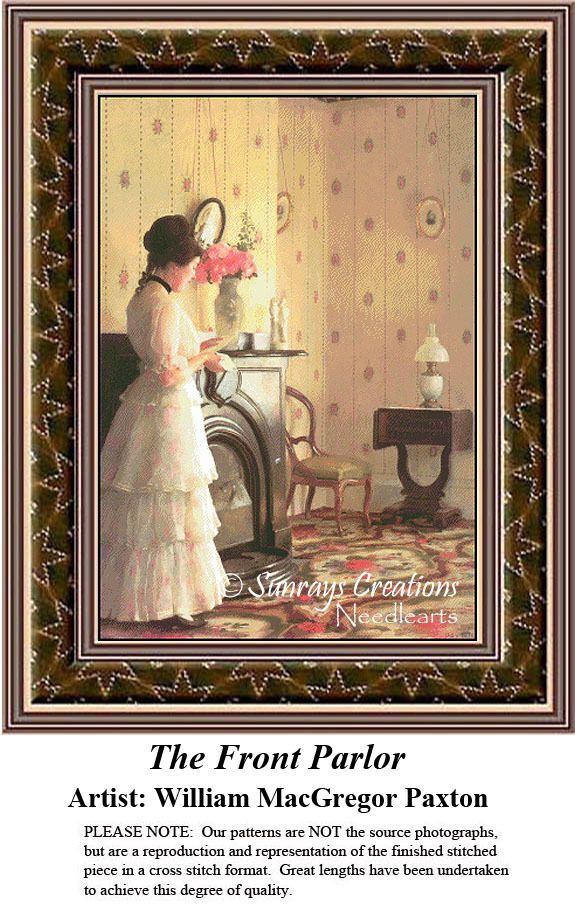 Fine Art Cross Stitch Patterns The Front Parlor Fine Art Cross  - Fine Art Cross Stitch Patterns