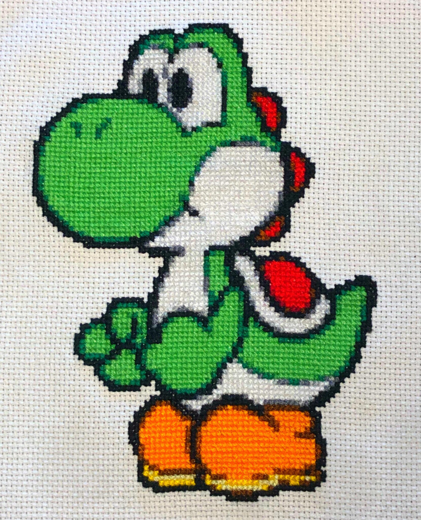 FO Yoshi Pattern By Me R CrossStitch - Yoshi Cross Stitch Pattern Free